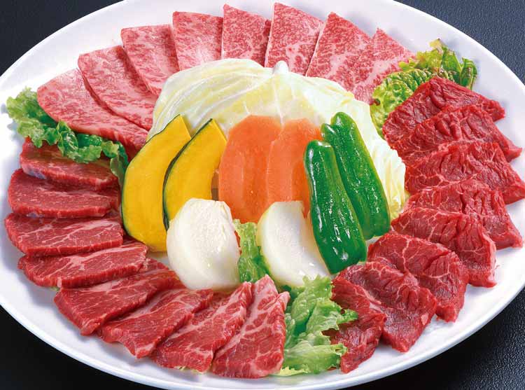 カルビ・ロース・ハラミ盛り