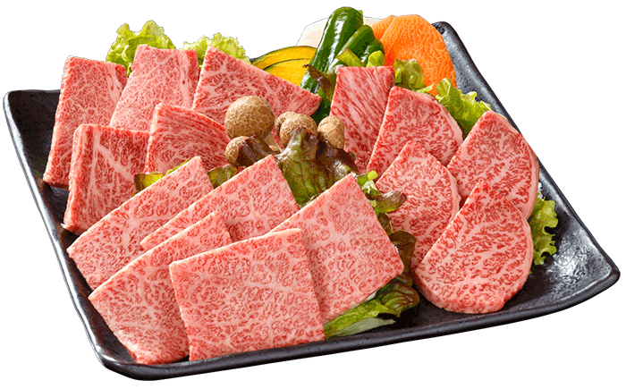 鹿児島黒牛厳選３点盛り